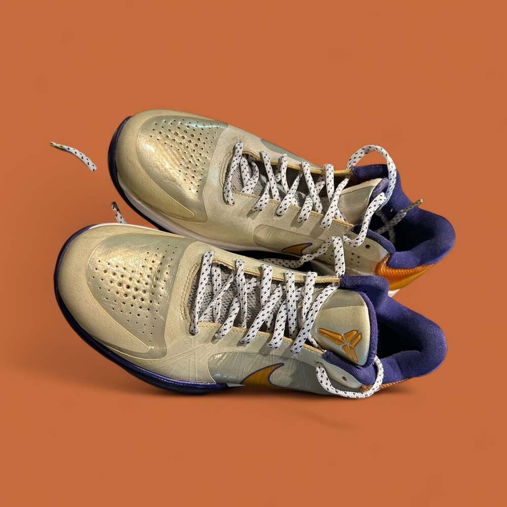 Nike Zoom Kobe 5 V Del Sol Lakers Home (GS) 2009 - Picture 3 of 9